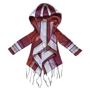 Lil Goddis Boutique Linsey Wrap Sweater Red 2/3